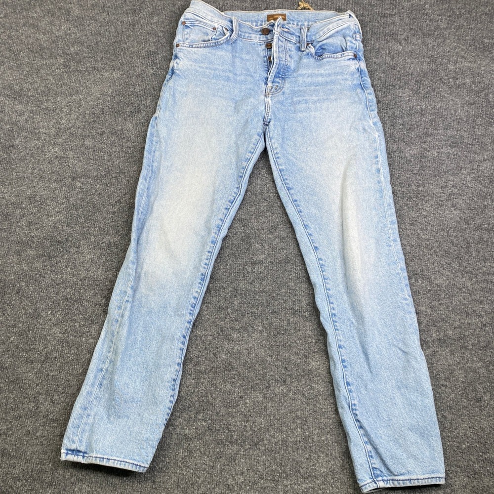 Mother The Scrapper Ankle Jeans Camera Obscura Light Wash Button Fly Size 24